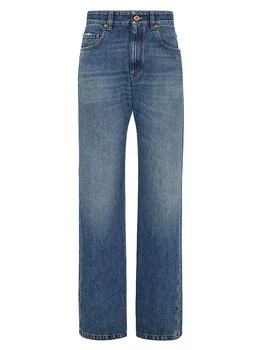 Brunello Cucinelli | Authentic Denim Column Trousers