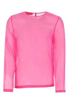 Valentino | Valentino Chiffon Long-Sleeved Top