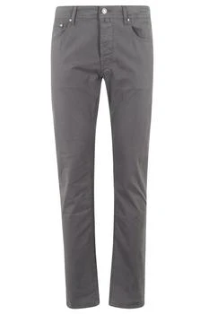 Jacob Cohen Bard Logo Patch Straight-Leg Trousers