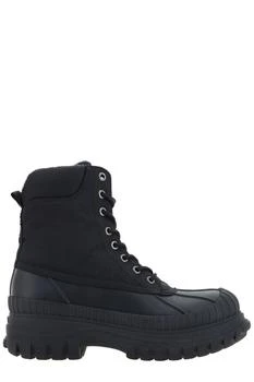 Ganni Chunky-Sole Lace-Up Ankle Boots