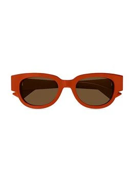 Bottega Veneta | Nude Triangle 52MM Cat-Eye Sunglasses