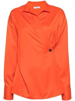 Salvatore Ferragamo | Asymmetric Mandarin Wrap Top