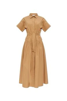 Max Mara | Max Mara Agoraio Belted Short-Sleeved Midi Dress