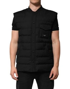 Dolce & Gabbana | Sleeveless Parka Logo Plaque Men's Jacket
