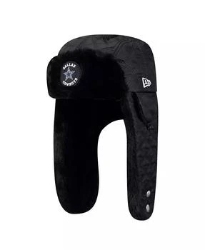 Men's Black Dallas Cowboys Quilted Trapper Hat