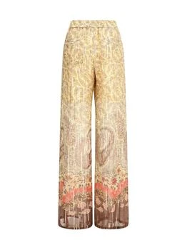Valentino | Valentino Paisley Wide-Leg Pants