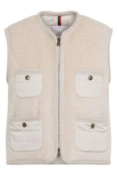 Moncler | Moncler Mimosas Braided Trim Teddy Padded Gilet