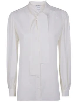 Max Mara | Max Mara Melania Tie Detailed Button-Up Shirt