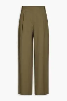 Vince Lyocell and linen-blend wide-leg pants