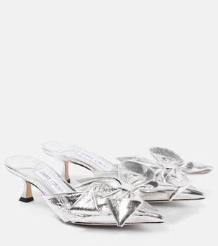 Jimmy Choo | Staz 50 metallic leather mules