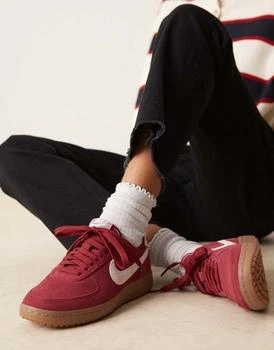 Nike Field General suede trainers in red and white