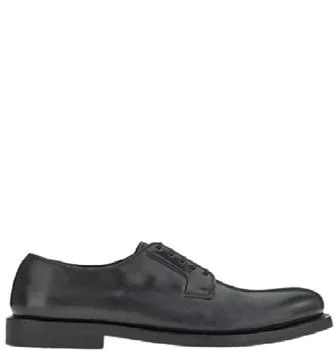 Salvatore Ferragamo | Men
s Leather Derby Shoes In Black