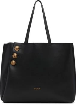 Balmain | Black Emblème Shopping Tote