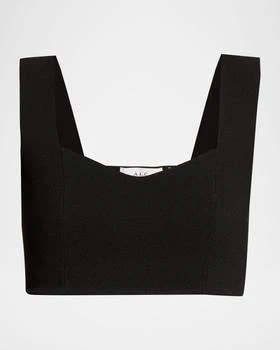 A.L.C. Jordana Seamed Cropped Bra Top