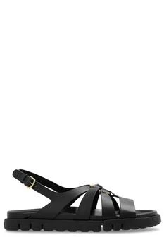 Salvatore Ferragamo | Ferragamo Gancini Ornament Flat Sandals