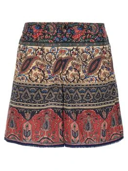 Valentino | Valentino Paisley-Printed Button Detailed Shorts
