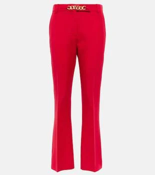 Valentino | VLogo chain wool and silk pants