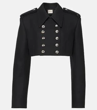 Khaite | Leara cropped wool-blend jacket