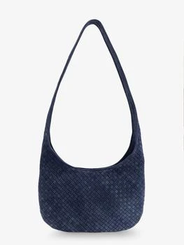 Bottega Veneta | Veneto suede crossbody bag with Intrecciato motif