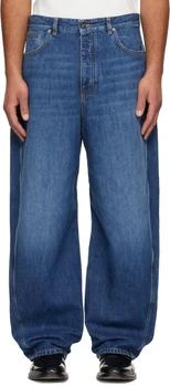 Givenchy | Blue Denim Couture Seam Washed Jeans