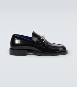 Burberry | Embellished leather loafers
