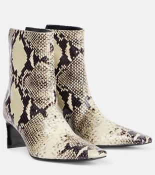 Khaite | Ona 55 snake-effect leather ankle boots