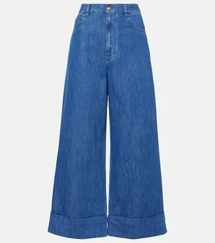 Valentino | High-rise wide-leg jeans