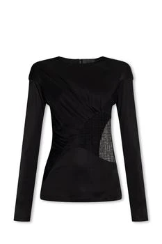 Givenchy | Givenchy Lace Insert Long-Sleeve Top