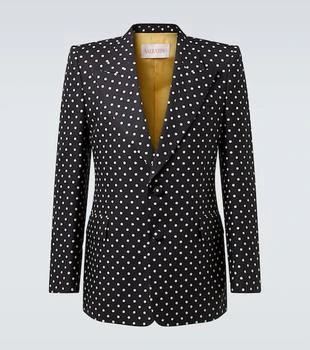 Valentino | Polka-dot silk blazer
