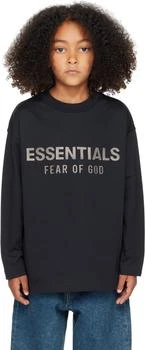 Kids Black Classic Long Sleeve T-shirt