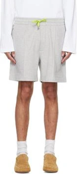 Casablanca | Gray Cashmere Blend Sweat Shorts