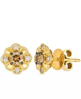 Le Vian | Nude Diamond (0.18 ct. t.w.) and Chocolate Diamond ( 0.46 ct. t.w.) Earrings in 14K Honey Gold