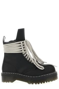 Rick Owens | Rick Owens X Dr. Martens Quad Sole Steel Toe Lace-Up Boots