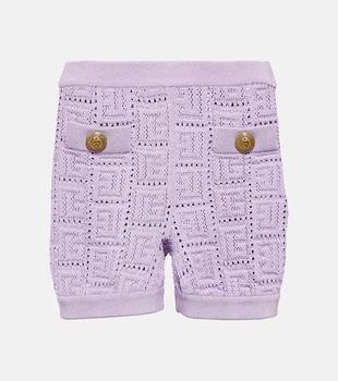 Balmain | Monogram knit shorts