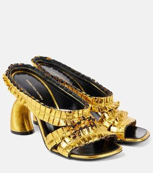 Dries Van Noten | 95 Metallic leather sandals