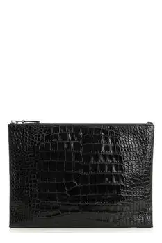 Tom Ford | Tom Ford Textured Embossed Clutch Bag