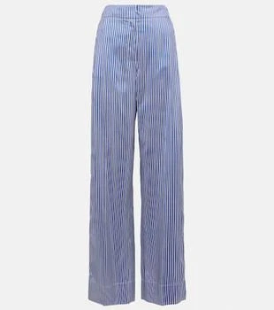 Burberry | Striped high-rise silk wide-leg pants