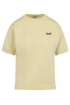 Prada | Prada Logo-Intarsia Short-Sleeved Crewneck Jumper