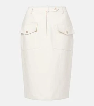 Tom Ford | Cotton-blend midi skirt