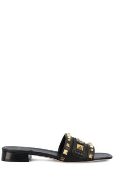 Valentino | Valentino Garavani Rockstud Square Toe Slip-On Sandals