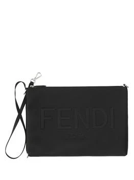 Fendi | Fendi Logo-Embossed Zipped Pouch