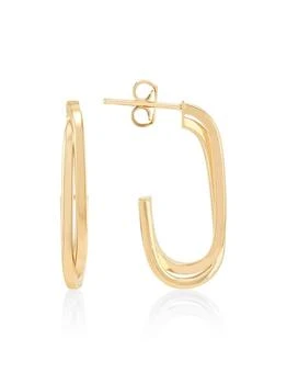 Saks Fifth Avenue | 14K Yellow Gold Half Huggie Earrings