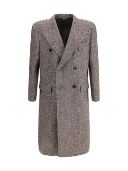 Dolce & Gabbana | Dolce & Gabbana Double-Breasted Herringbone Coat