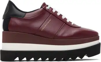 Stella McCartney | Burgundy Sneak-Elyse Platform Sneakers