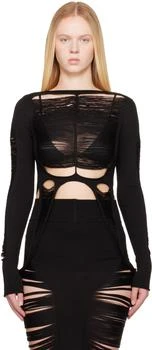 Rick Owens | Black Hollywood Anja LS T-shirt