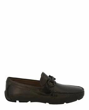 Salvatore Ferragamo | Men's Parigi Gancini Leather Driver Loafers In Brown