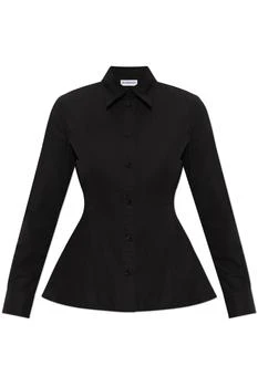 Burberry | Burberry Long Sleeved Pelpum-Hem Buttoned Shirt