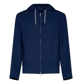 Brunello Cucinelli | Brunello Cucinelli Drawstring Zipped Hoodie
