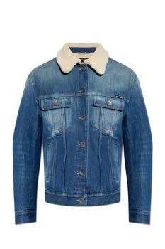 Dolce & Gabbana | Dolce & Gabbana Logo Plaque Denim Jacket