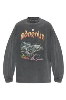 Balenciaga | Balenciaga Tbilisi Long-Sleeved Large Fit T-Shirt